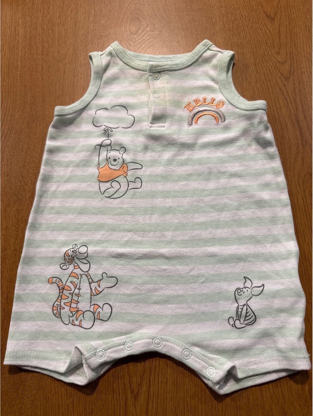 Adorable Disney Baby Winnie the Pooh & Friends Sleeveless Romper 3-6M